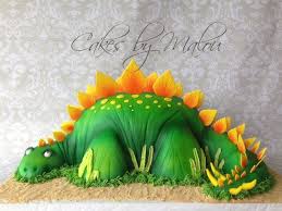 A Stegosaurus Birthday Cake Got The Idea From Montreal Confections Youtube Tutorial Birthday Cake Kids Cake Cake