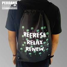 Tas Dengan Model Dan Desain Di Buat Secara Khusus Sesuai Dengan Permintaan Dari Klien Dengan Pembuatan Custom Sehingga An Goodie Bags Bags Drawstring Backpack