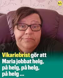 Undersköterskan Maria Björkman jobbade...