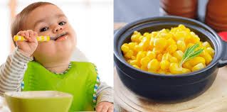 Mpasi bubur jagung campuran wortel dan labu yang kaya beta karoten siap disajikan! Mpasi Jagung Untuk Bayi 7 Bulan Ke Atas Ini Manfaat Dan Resepnya