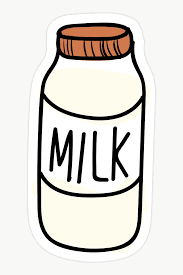 Download Premium Png Of Bottle Of Milk Isolated On Transparent Background In 2020 Print Stickers Cool Stickers Bubble Stickers