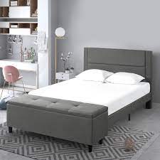 Maybe you would like to learn more about one of these? Zinus Wanda 48 Upholstered Platform Bed Frame With Storage Bench King Walmart Com Walmart Com