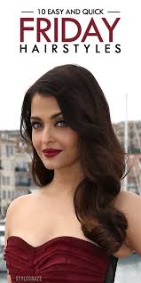 It is updated according to trends and contains ann varieties ranging from braids, sewings, crochet, ponytails, gels, braidless styles and many more. 10 Easy And Quick Friday Hairstyles You Can Try Today Party Hairstyles For Long Hair Black Tie Hairstyle Formal Hairstyles For Long Hair