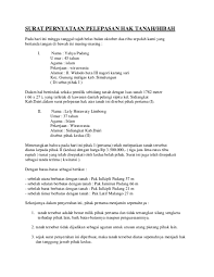 Check spelling or type a new query. Doc Surat Pernyataan Pelepasan Hak Tanah Hibah Trisnadi Tian Academia Edu
