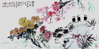 花中四君子是梅 兰 菊 竹四种植物的统称 因这四种花颜色较淡 来源请求 且多生在幽僻的地方 常被视为君子的象征 四君子是气节崇高的象征 常作为中国画及东洋画的画题 也代表四季 春兰 夏竹 秋菊 冬梅 abstract artwork art abstract