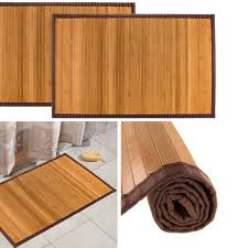 bamboo floor mat non skid
