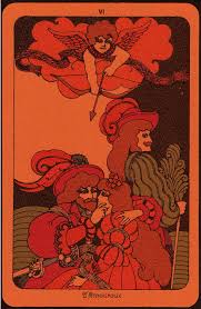 Illustration By Ron Rae 1967 L Amoureux The Lover Linweave Tarot Tarot Cards Art The Lovers Tarot Tarot