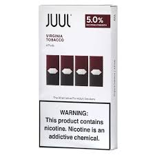 JUUL VIRGINIA TOBACCO 4 PODS 5 PERCENT ( BY PCS )