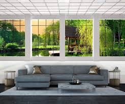 Wandmotiv24 Fototapete Fenster Fensterblick 3d Xxl 400 X 280 Cm 8 Teile Fototapeten Wandbild Motivtapeten V Fototapete Fenster Fototapete Wohnzimmer Boden Fototapete fenster fensterblick 3d fototapeten, tapete, wandbild, garten, bäume, grün m0703.