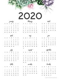 It S Here Get Your Free 2020 Printable Planner Calendar Printables At A Glance Calendar Free Printable Calendar