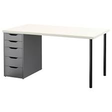 Linnmon Alex Bord Vit Gra 150x75 Cm Ikea Ikea Ikea Desk Ikea I