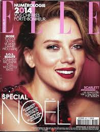 Elle N 3547 20 12 2013 Scarlett Johansson Special Noel Katy Berry Joann Sfar Scarlett Johansson Scarlett Beaute