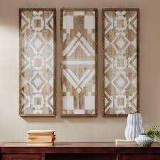 Madison Park Gabbie Wood Wall Decor 3 Piece Set Diy Wood Wall Decor Wood Wall Decor Diy Wood Wall