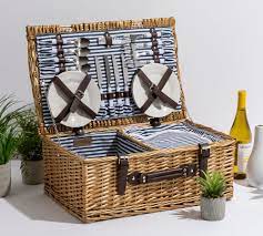Picnic time new orleans saints urban folding picnic basket reg. Providence Woven Picnic Baskets Pottery Barn