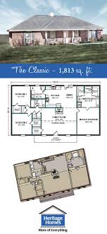 1 800 1 900 Sq Ft Floor Plan The Classic I Is 1 813 Square Feet Home With 3 Bed 2 Baths Build This New Home Building Plans House Floor Plans House Plans
