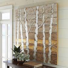 Birch Tree Wall Art Metallic Birch Trees Wall Art Plank Art Tree Wall Art Diy Metal Tree Wall Art