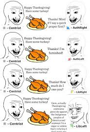 If you don't make at least one snarky. Happy Thanksgiving Y All R Politicalcompassmemes Political Compass Know Your Meme