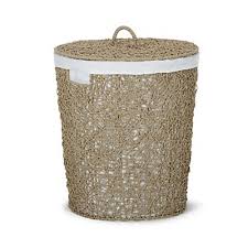 Panier A Linge En Corde Et Fer A Couvercle D45 5xh53cm Panier Linge Panier A Linge Avec Couvercle Panier A Linge