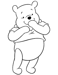 Simple winnie the pooh coloring page for kids. Coloring Pages Pooh Bear Coloring Book Pooh Bear Coloring