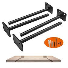 Maybe you would like to learn more about one of these? 8 Inch Floating Shelf Brackets 4 Pcs Techken Black Invisible Solid Steel Blind Hidden Heavy Duty Shelves Support Round Kit For Drywall Brickwall Greenhouse Kitchen Farmhouse Walmart Canada