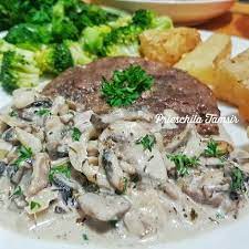 Resep Wagyu Steak With Mushroom Sauce Oleh Prieschila Tamsir Recipe Makanan Steak Saus