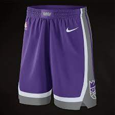Nike Nba Sacramento Kings Icon Swingman Shorts Field Purple Mens Replica 866873 504