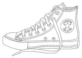40+ easy coloring pages for kids for printing and coloring. Easy Coloring Pages For Converse Shoes To Printable Coloring Shoes To Print Free Ecolorings Info