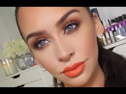 orange copper spring makeup tutorial