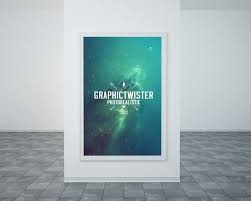 Download Big Poster Frame In Museum Poster Mockup Poster Frame Free Photo Frames