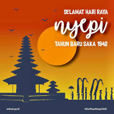 Selamat menyambut hari raya nyepi 2021. Sekretariat Kabinet Republik Indonesia Hari Raya Nyepi Tahun Baru Saka 1942 Sekretariat Kabinet Republik Indonesia