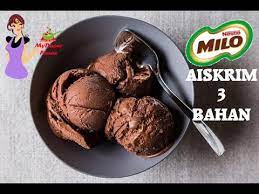 Mahukah anda belajar cara membuat aiskrim professional. Aiskrim Milo 3 Bahan Sahaja Ice Cream Milo Easy Homemade Ice Cream Youtube