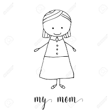 22 signs that things aren't funny hangman drawings art on imgfave. Childrens Drawing A Mother The Template For The Painting Hand Royalty Free Cliparts Vectors And Stock Illustration Image 68974686