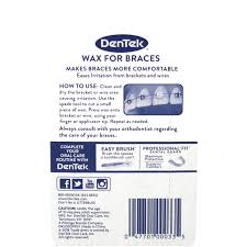 Learn how to use wax on braces. Dentek Clear Mint Wax For Braces 2 Ct Walmart Com Walmart Com