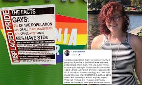 Check spelling or type a new query. Virginia Driver Finds Her Gay Pride Bumper Sticker Covered Up With Heinous Homophobic Poster Daily Mail Online