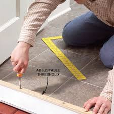How To Raise An Adjustable Entry Door Threshold Door Thresholds Diy Home Repair Entry Doors