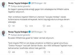 Bu başarılı operasyonda emeği geçen tüm arkadaşlarıma milletim adına teşekkür ediyorum. Bwrrmdubnzpfym