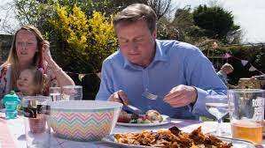 They have washed, dressed, lifted and operated on him. David Cameron Eats Hot Dog With A Knife And Fork On Campaign Trail Lunch Outing Itv News