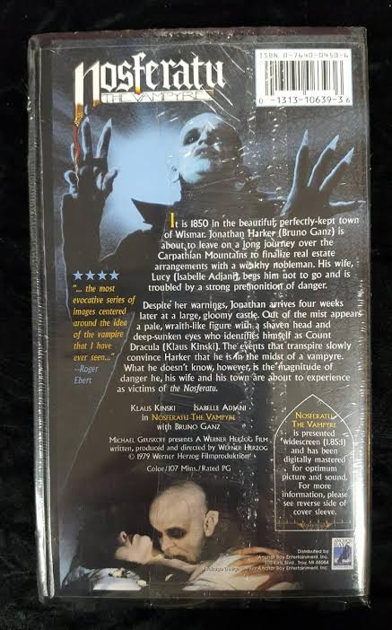 NOSFERATU THE VAMPYRE VHS, 1979, vintage, widescreen, new, unopened sealed  | eBay