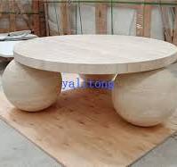 Low Round Travertine Coffee Table China Manufacturers ...
