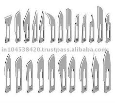 operating room surgical blades most used s 10 11 15 and