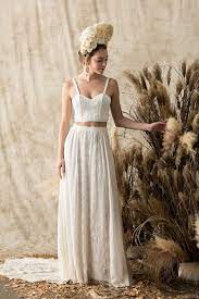 Pin By Kiko On Wed Crop Top Wedding Dress Two Piece Wedding Dress Wedding Dresses