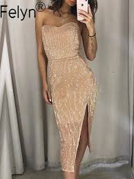 Off Shoulder Birthday Party Dresses For Adults Felyn 2020 High Quality New Design Dress Solid Off Shoulder Sparkly Night Club Party Midi Dress Vestidos Bb3520 In 2020 Party Dress Maxi Dress Evening Maxi Dress Party