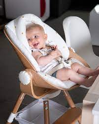 Childhome Evolu Newborn Seat, NaturalWhite - For Evolu and Evolu ONE.80°  High Chair unisex (bambini)
