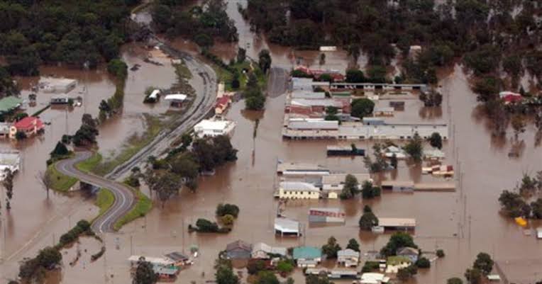 Flooded towns Australia