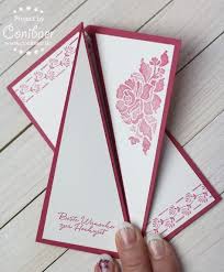 Stampin Up Anleitung Tutorial Papier Karte Hochzeit Selbstgemacht Video Triple Fold Card Karten Basteln Karten Basteln Technik Kartenideen