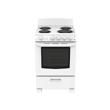 The current dw is white and looks ok with the white cabinets. Ge 24 Inch 2 9 Cu Ft Single Oven Electric Range In White The Home Depot Canada