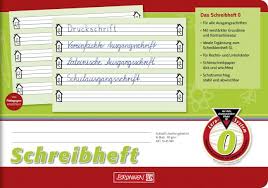 Äußerst selten verwendete speziallineatur zwischen lineatur 3 und lineatur 4, mit rand. Brunnen Schreibheft Din A5 Quer Lineatur 0 16 Blatt Schulsachen De