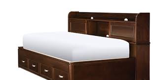 This Contemporary Jayden Twin Storage Bed With A Gorgeous Merlot Finish Has Cool Kid S Furniture Written All Over It B Twin Storage Bed Storage Bed Twin Bed
