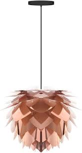umage silvia mini hanglamp o34 cm koper incl zwart koord hanglamp vloerlamp lampen