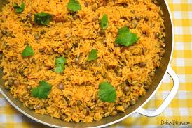 In puerto rico, sofrito seldom contains tomato; Arroz Con Gandules Puerto Rican Rice With Pigeon Peas Delish D Lites